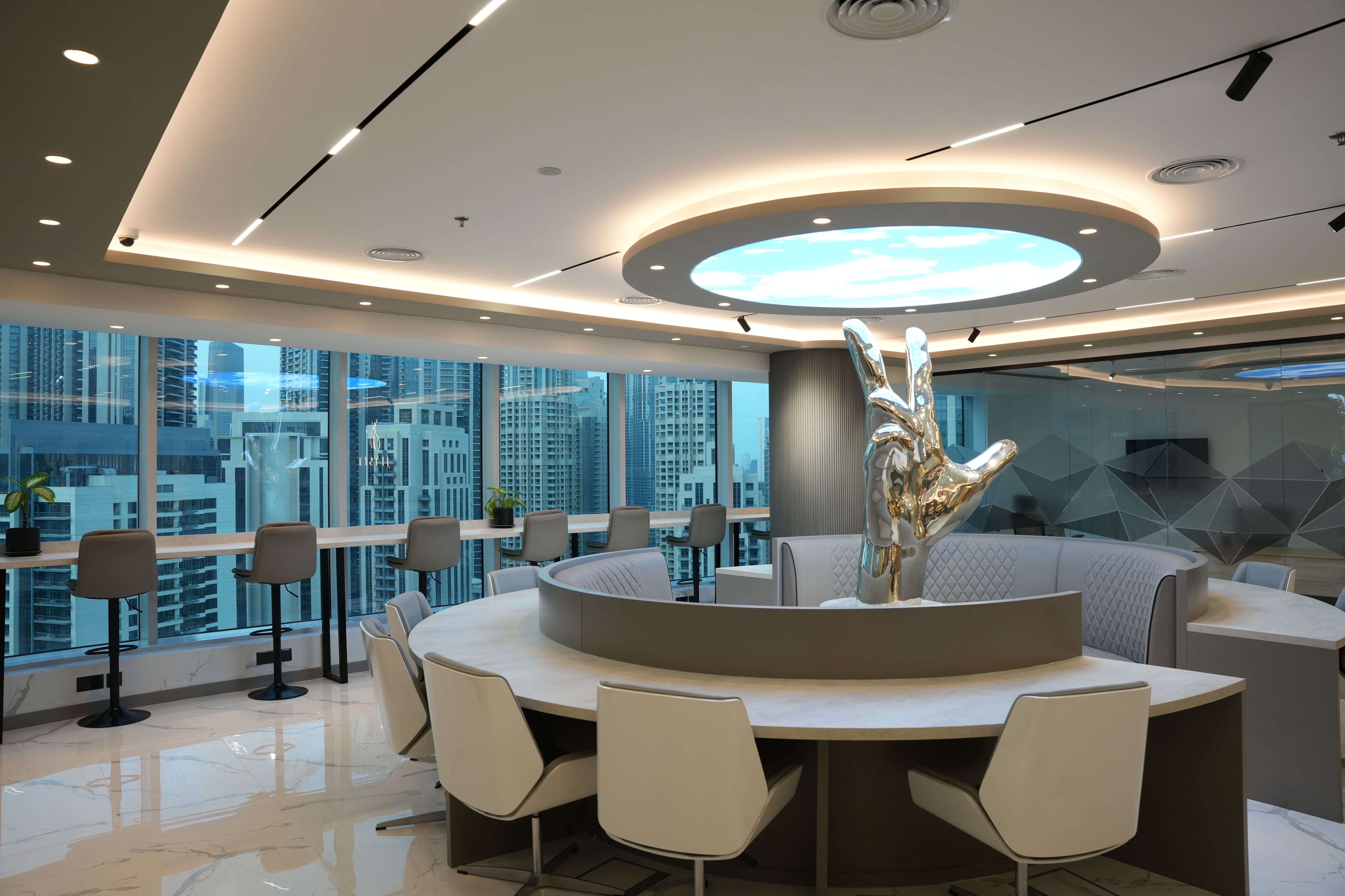Open workspace floor